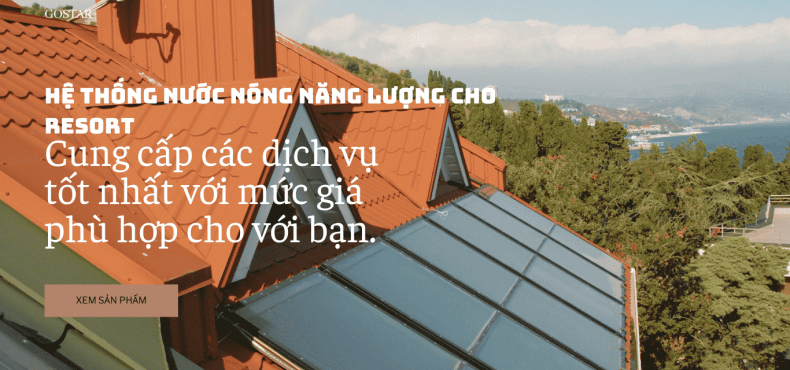 Hệ thống nước nóng công nghiệp cho resort