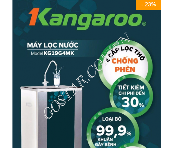 Máy lọc nước Kangaroo 9 lõi vỏ tủ VTU KG19G4MK