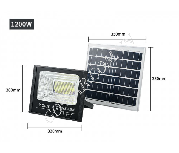 Đèn năng lượng mặt trời 1200W