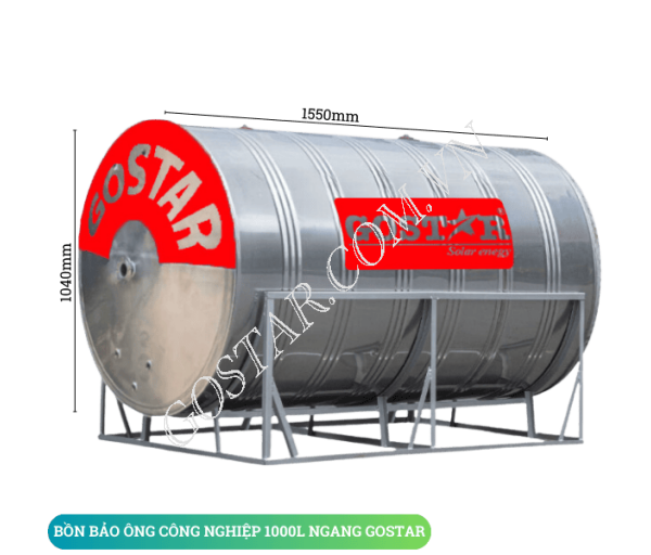Bồn Bảo Ôn Công Nghiệp 1000L Ngang