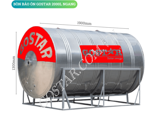 Bồn Bảo Ôn Công Nghiệp 2000L Ngang