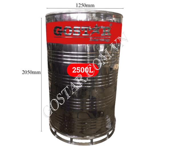 Bồn bảo ôn công nghiệp 2500L đứng
