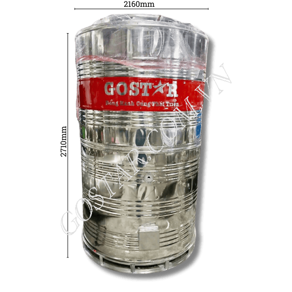 Bồn bảo ôn công nghiệp 8000L đứng Gostar