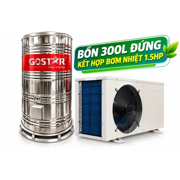Bồn Bảo Ôn 300L Đứng Gostar